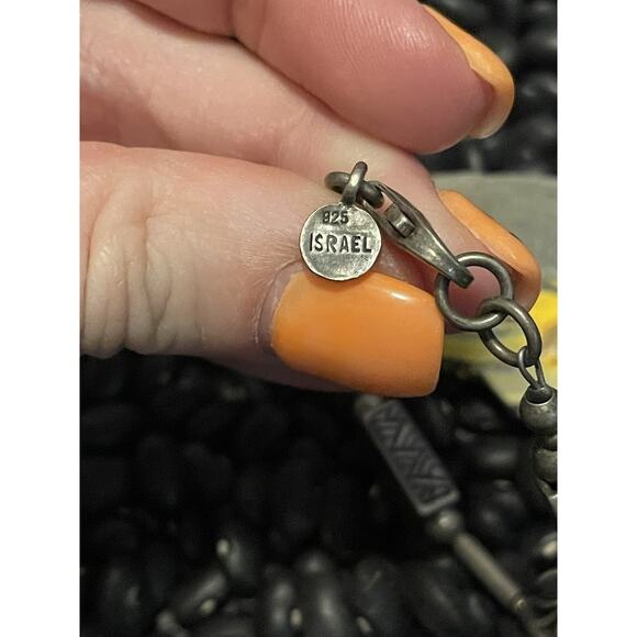 Vintage Sterling Silver Silpada Israel Dream Hope Joy Message Phrase Bracelet - Picture 6 of 8